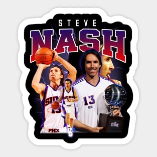 Steve Nash Basketball Legend Signature Vintage Retro 80s 90s Bootleg Rap Style Sticker